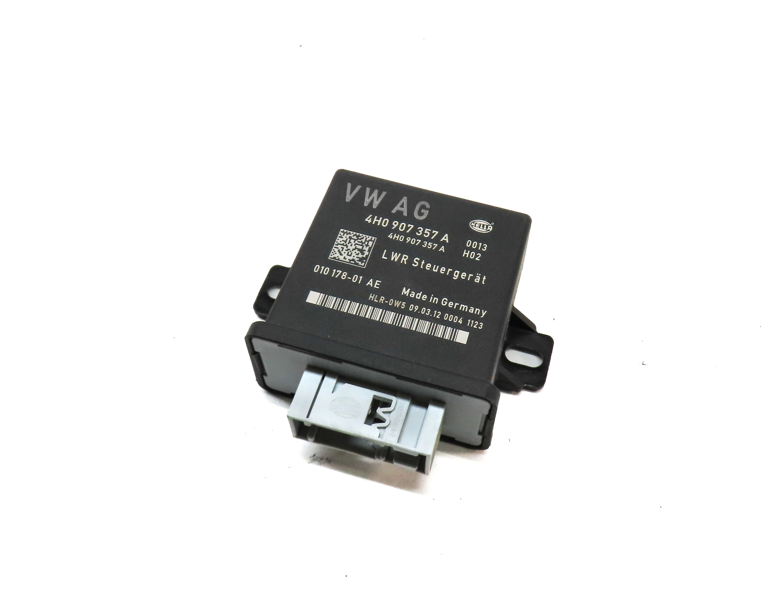 2012 AUDI A7 (C7 4G8) FRONT XENON HEADLIGHT LAMP RANGE CONTROL MODULE — exact item pictured
